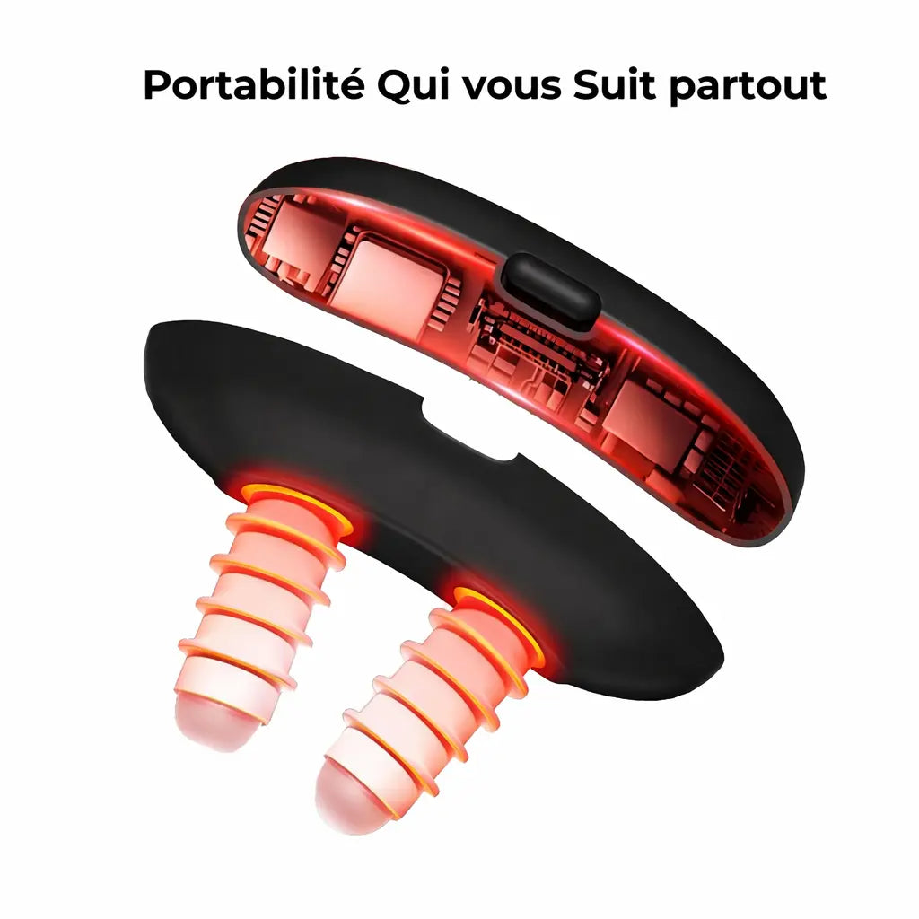 RespiraLumi | Dispositif Nasal à Lumière Rouge LED pour Confort Respiratoire