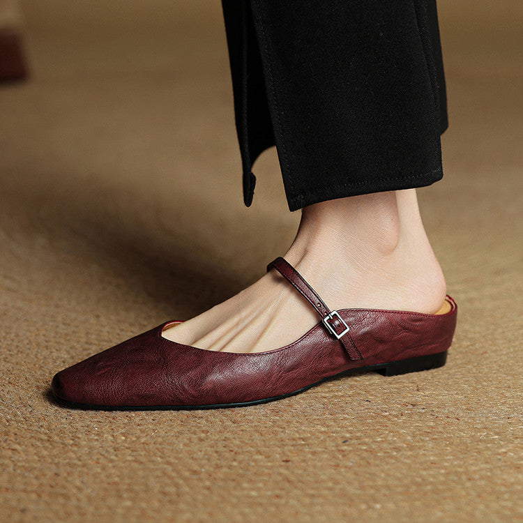 Orella | Mules en Cuir Véritable