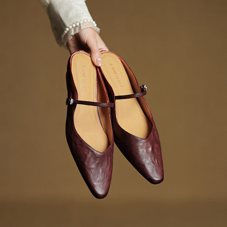 Orella | Mules en Cuir Véritable