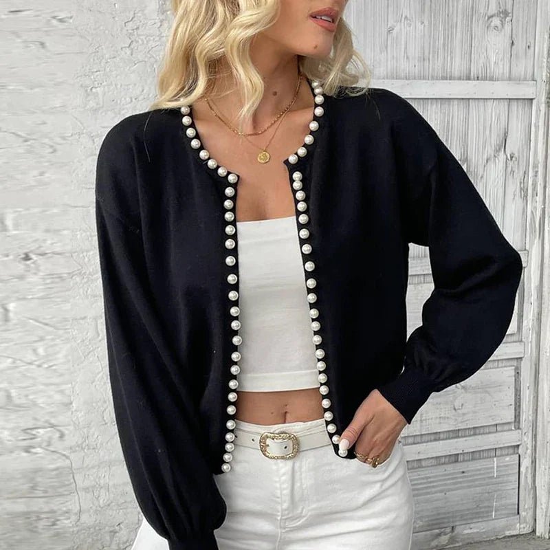 Cardigan Femme Orné de Perles - Vela Vici 🇫🇷
