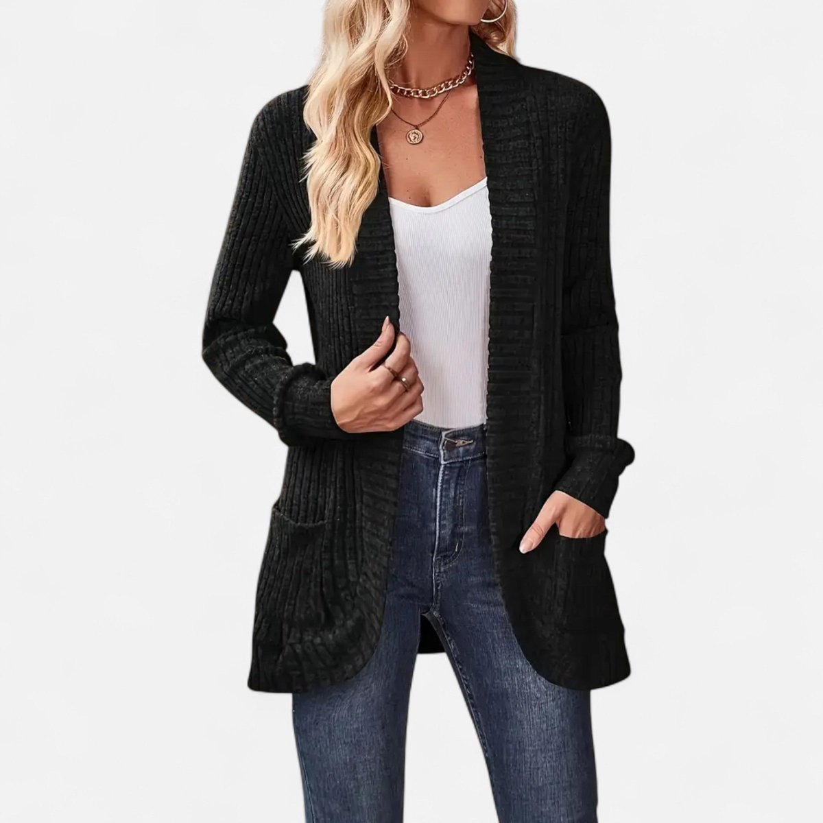 Chic Women's Knit Cardigan - Vela Vici 🇫🇷