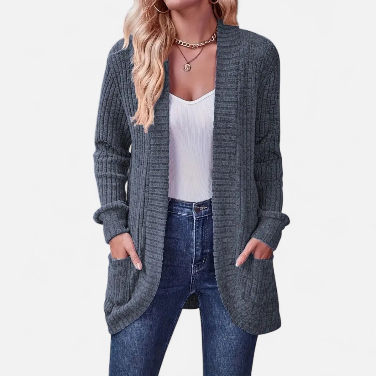 Chic Women's Knit Cardigan - Vela Vici 🇫🇷