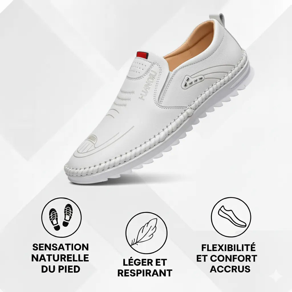 Mocassins à Enfiler en Cuir pour Hommes | Lorvix - Vela Vici 🇫🇷