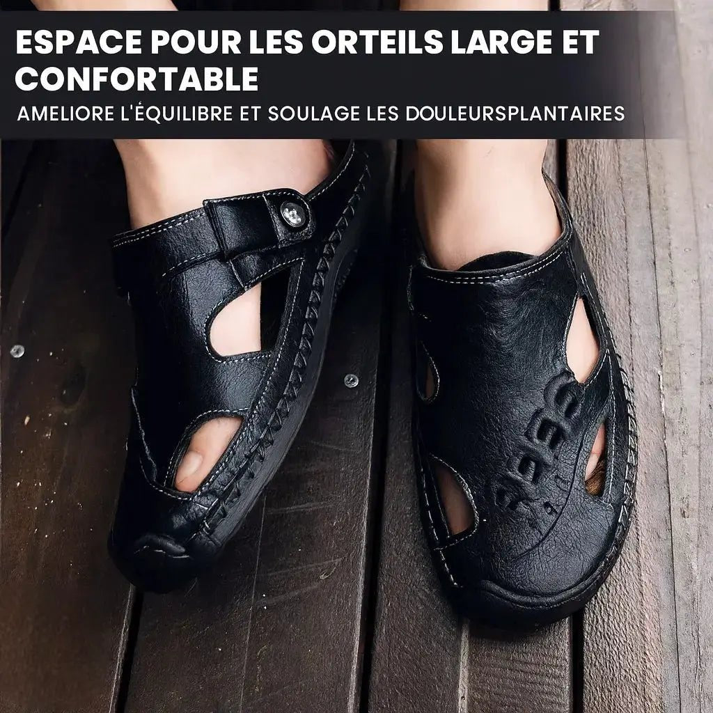 OrthoFlex | Sandales Orthopédiques en Cuir - Vela Vici 🇫🇷