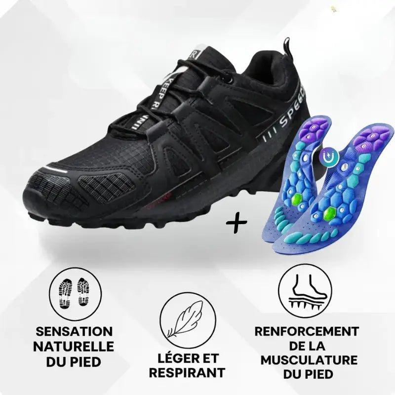 OrthoTrekking Chaussures Orthopediques + Semelles VitalSole - Vela Vici 🇫🇷