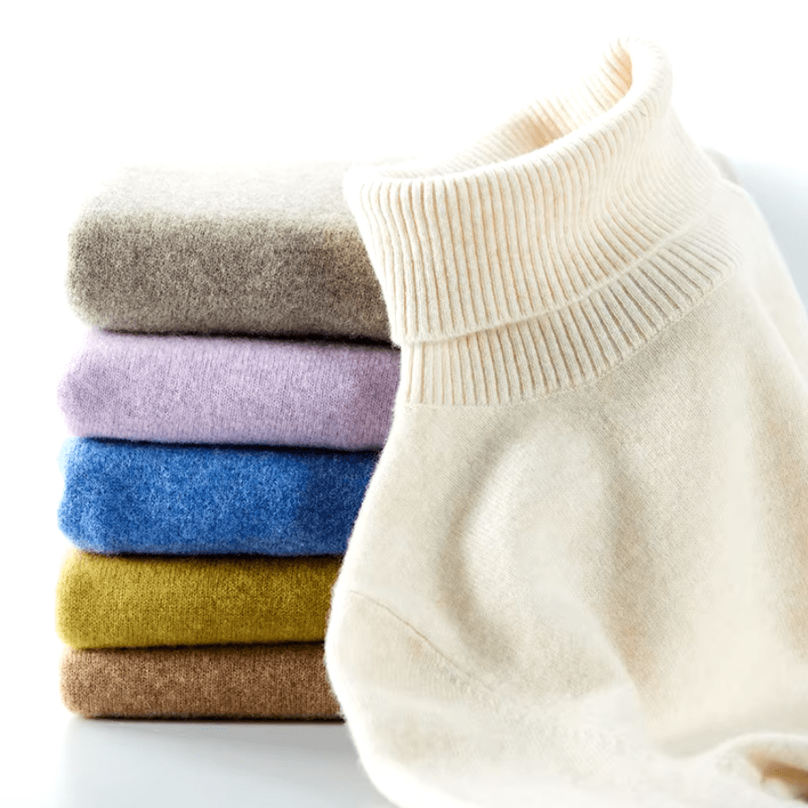 Pull à Col Roulé en Laine Mérino pour Femme - Vela Vici 🇫🇷