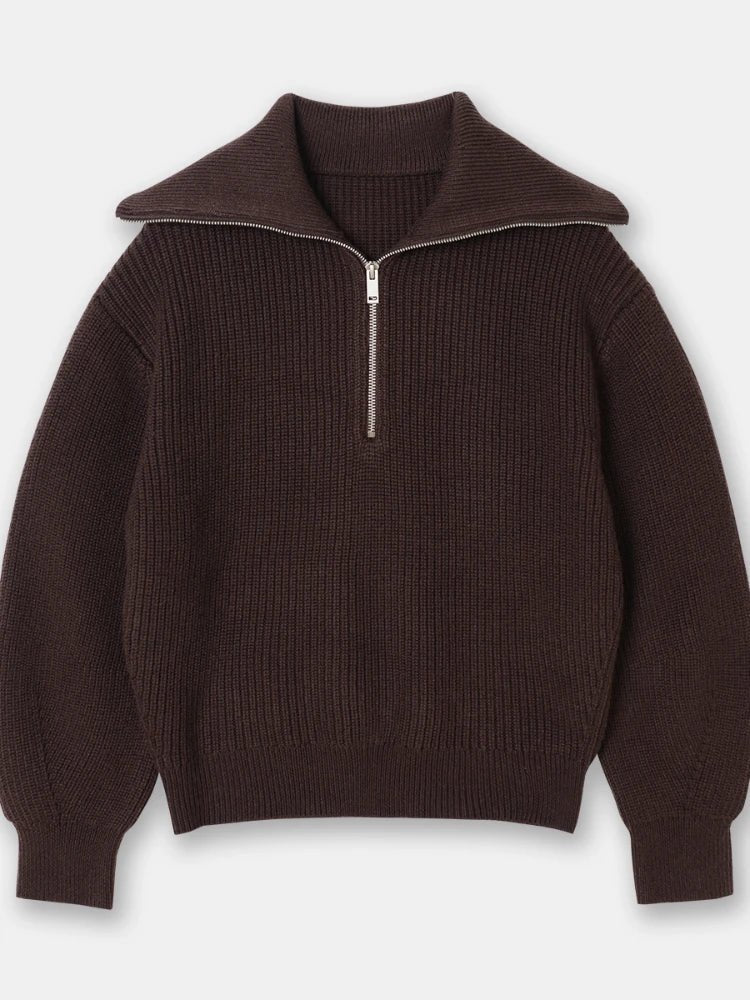 Pull en Tricot pour Femmes avec Fermeture Éclair - Vela Vici 🇫🇷