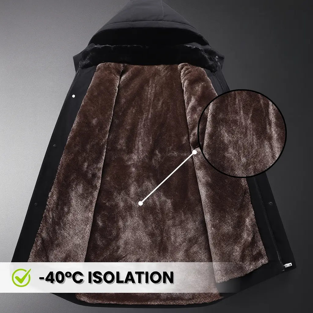 ThermoMax | Sweat à Capuche Pour Hommes Pour l’hiver – Coupe - Vent épais et Décontracté Avec Poches. - Vela Vici 🇫🇷