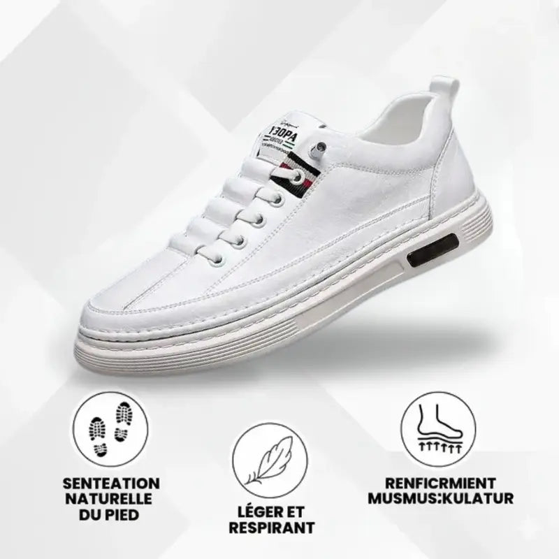 Viale Men's Italian Leather Orthopedic Sneakers