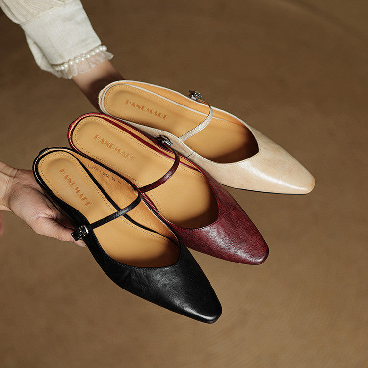 Orella | Genuine Leather Mules 