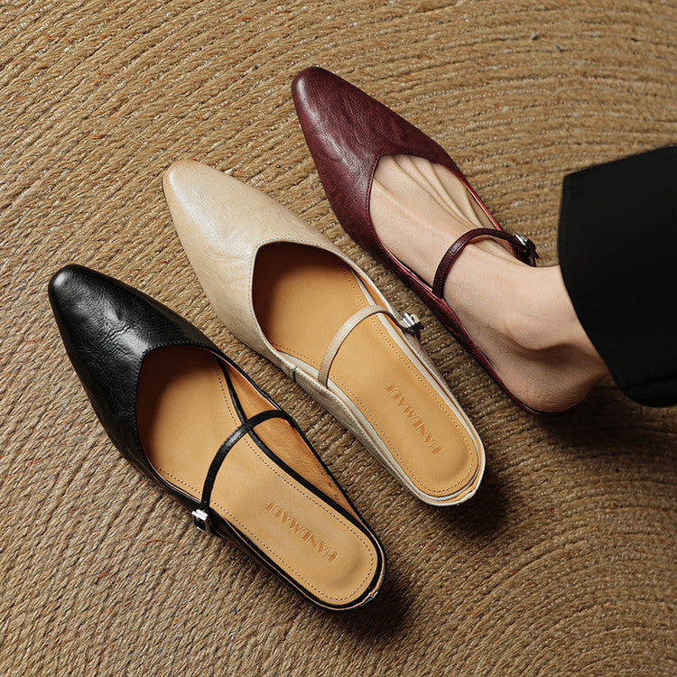 Orella | Genuine Leather Mules 