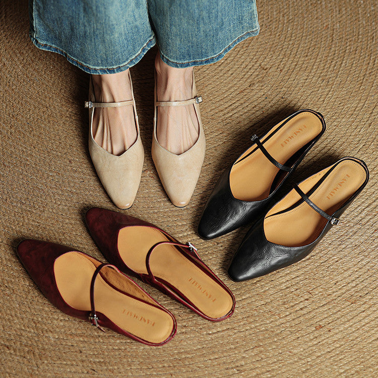 Orella | Genuine Leather Mules 