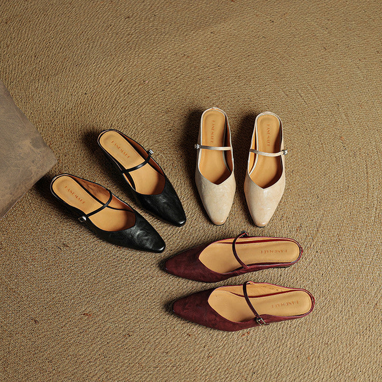 Orella | Genuine Leather Mules 