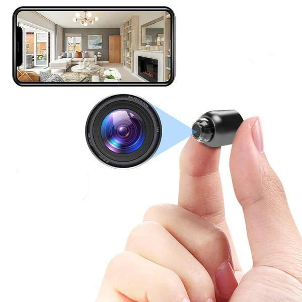 SecureMini | Mini Caméra WiFi HD 1080p Sans Fil – Vision Nocturne et Surveillance Intérieure