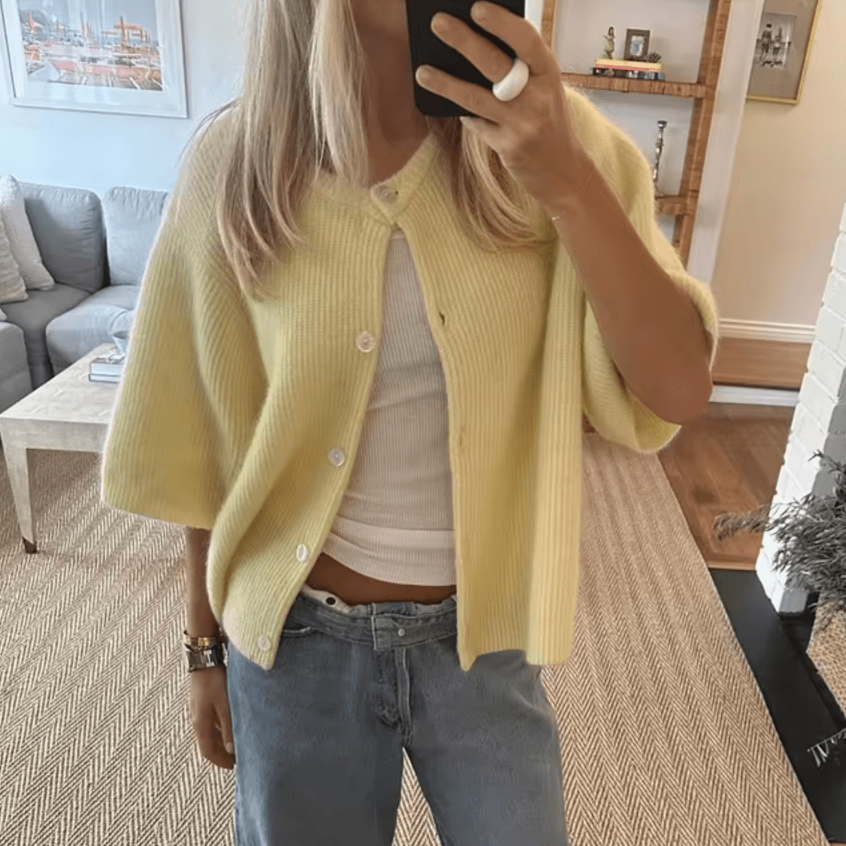 Cardigan Court à Boutons en Tricot pour Femmes - Vela Vici 🇫🇷