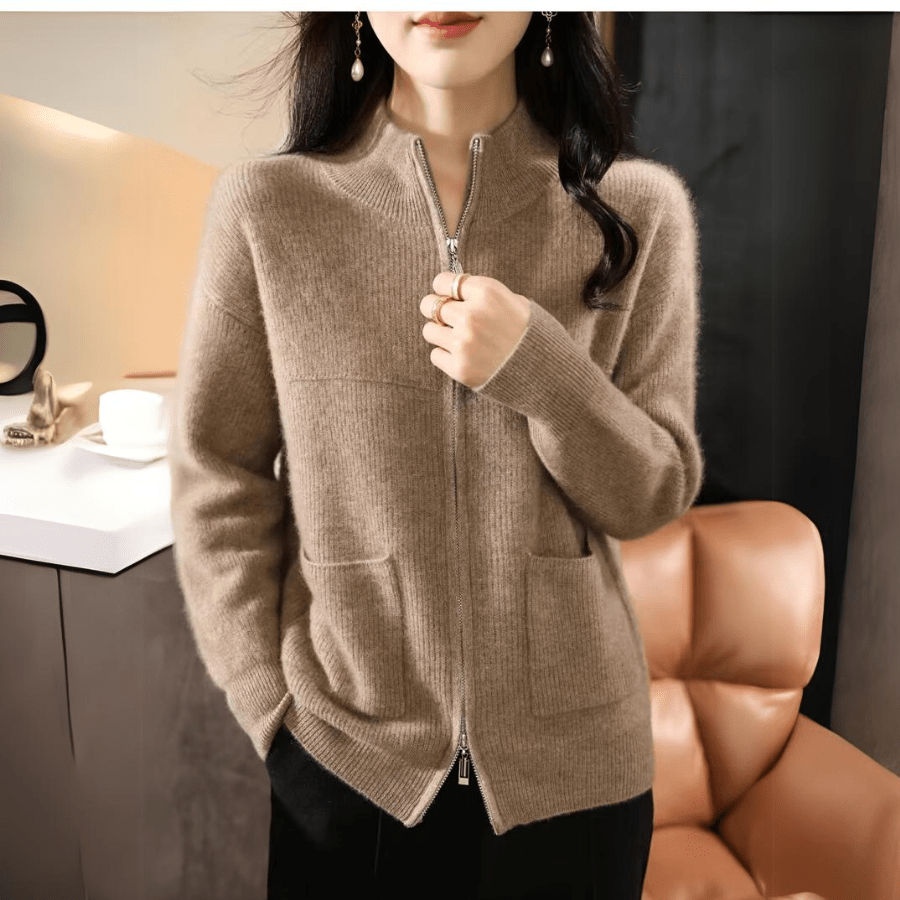 Cardigan en Laine Mérinos Décontracté pour Femmes - Vela Vici 🇫🇷