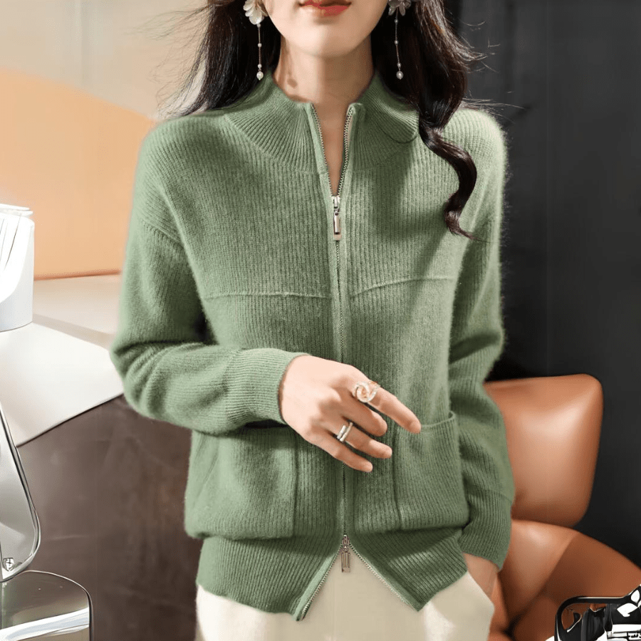 Cardigan en Laine Mérinos Décontracté pour Femmes - Vela Vici 🇫🇷