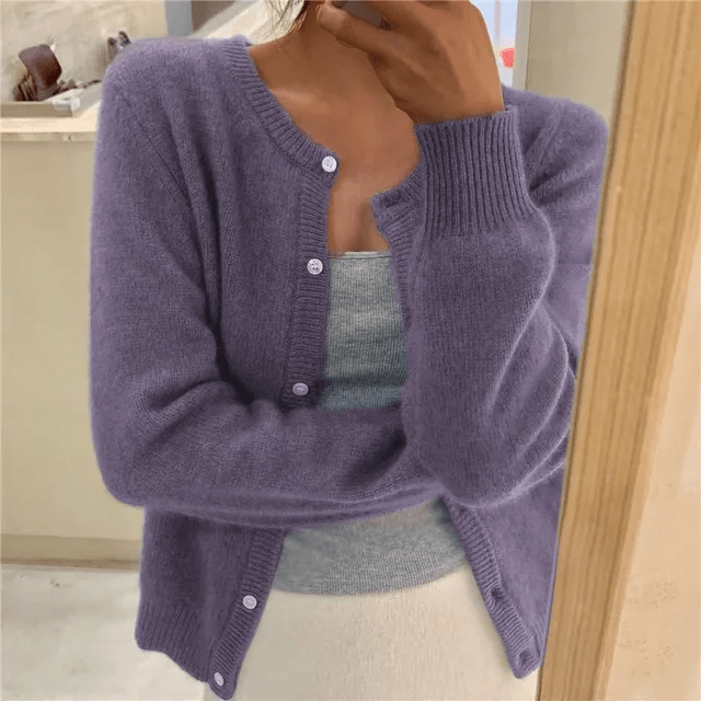 Cardigan Long à Manches Longues pour Femmes - Style Décontracté avec Boutons - Vela Vici 🇫🇷