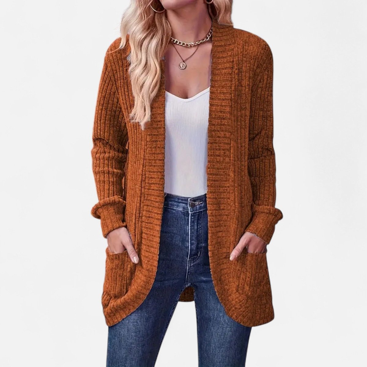 Chic Women's Knit Cardigan - Vela Vici 🇫🇷