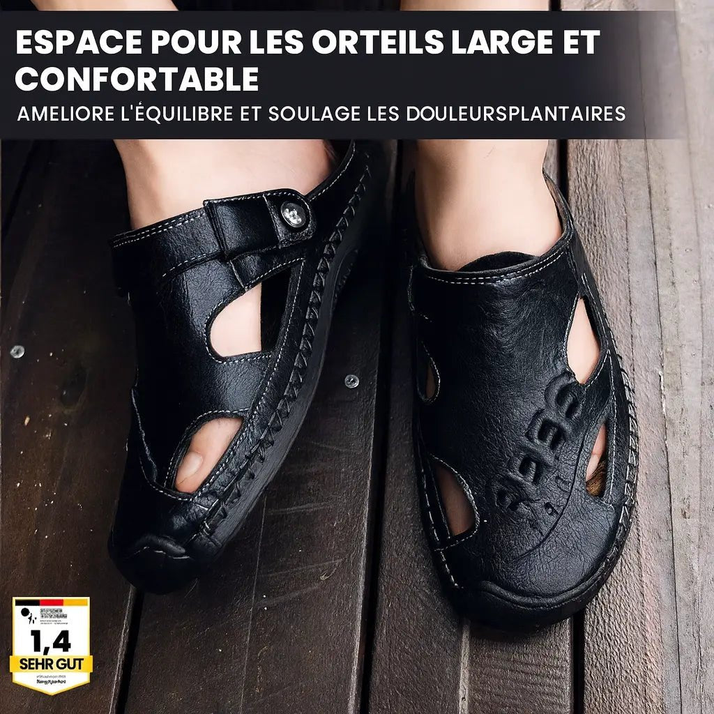 OrthoFlex | Sandales Orthopédiques en Cuir - Vela Vici 🇫🇷