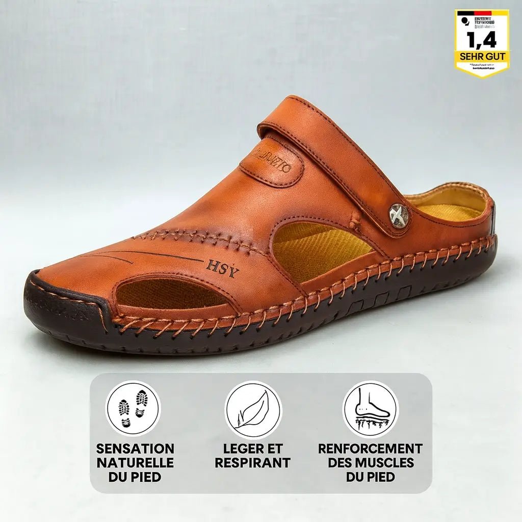 OrthoFlex | Sandales Orthopédiques en Cuir - Vela Vici 🇫🇷