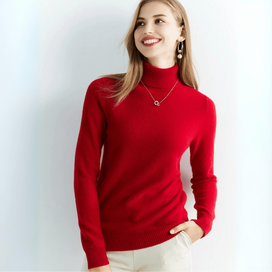 Pull à Col Roulé en Laine Mérino pour Femme - Vela Vici 🇫🇷