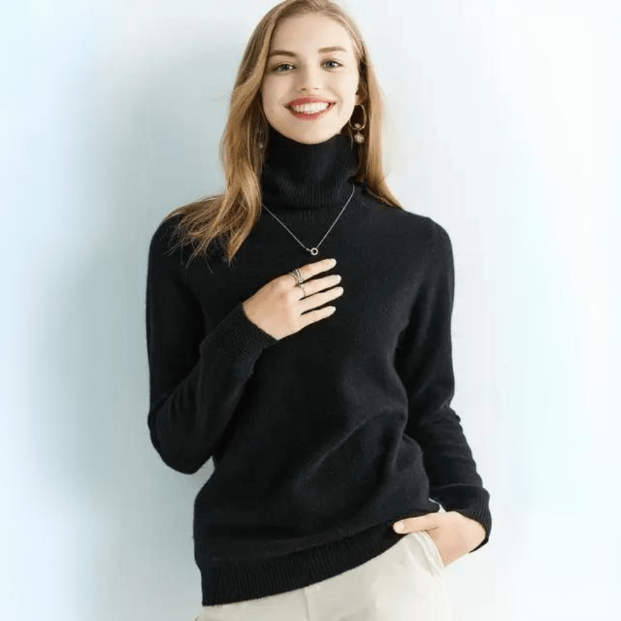 Pull à Col Roulé en Laine Mérino pour Femme - Vela Vici 🇫🇷