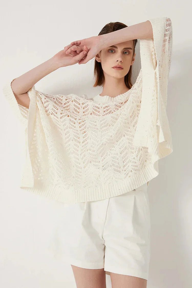 Pull Drapé au Crochet pour Femmes - Vela Vici 🇫🇷