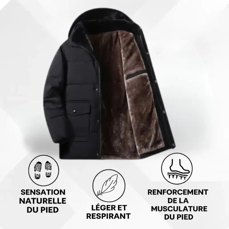 ThermoMax | Sweat à Capuche Pour Hommes Pour l’hiver – Coupe - Vent épais et Décontracté Avec Poches. - Vela Vici 🇫🇷