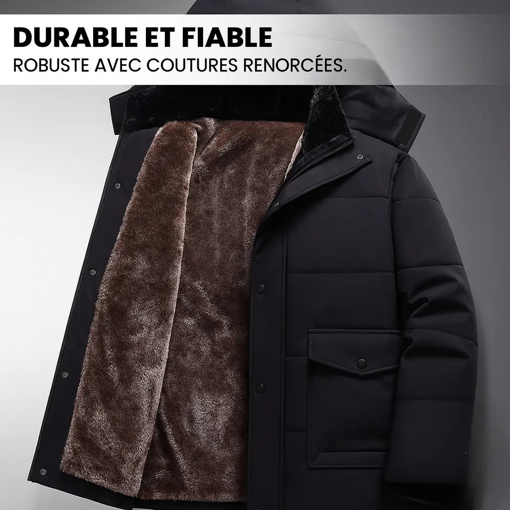 ThermoMax | Sweat à Capuche Pour Hommes Pour l’hiver – Coupe - Vent épais et Décontracté Avec Poches. - Vela Vici 🇫🇷