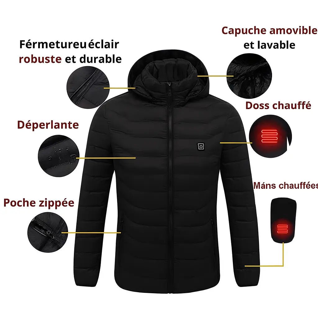ThermoPro | Veste Thermique Avec Chauffage Pour Homme - Vela Vici 🇫🇷